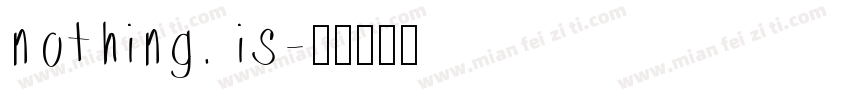nothing. is字体转换